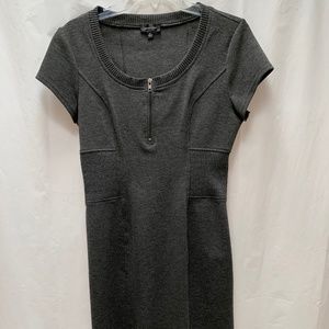 Gray Dress short sleeve  size 6 EUC